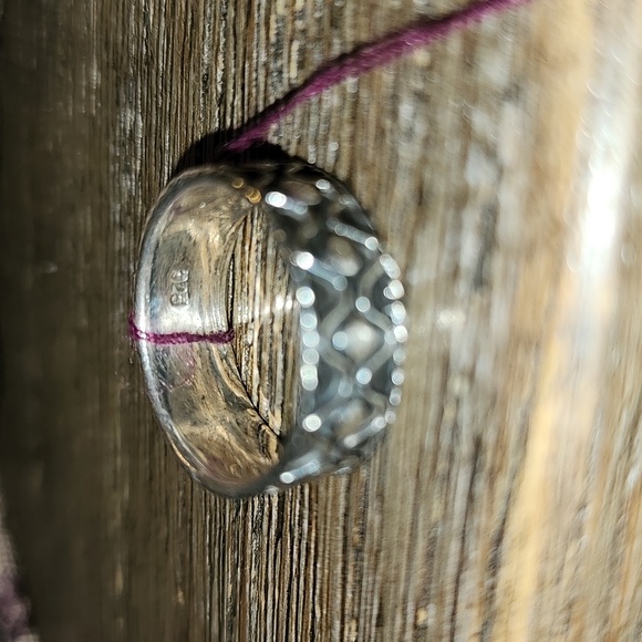 New Sterling Silver Wide Tribal Band Size 6 - Picture 2 of 7